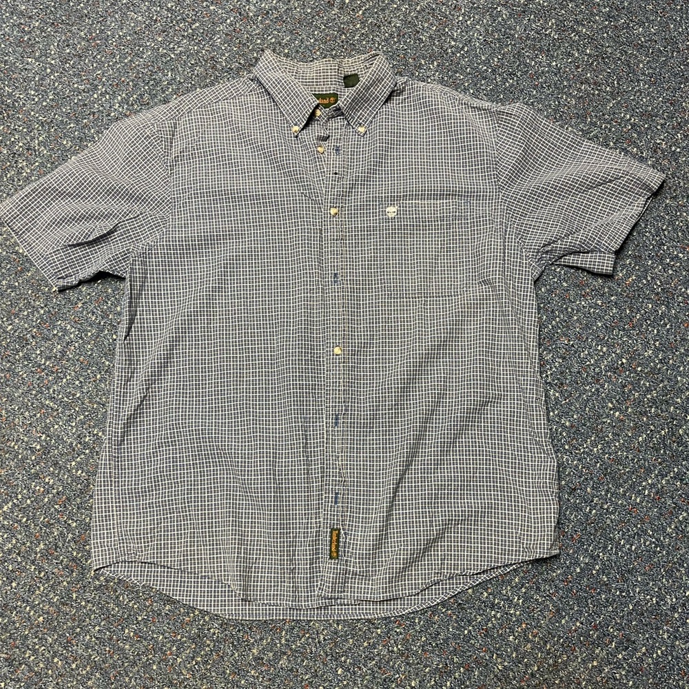 Timberland short sleeve button up shirt sz XXL